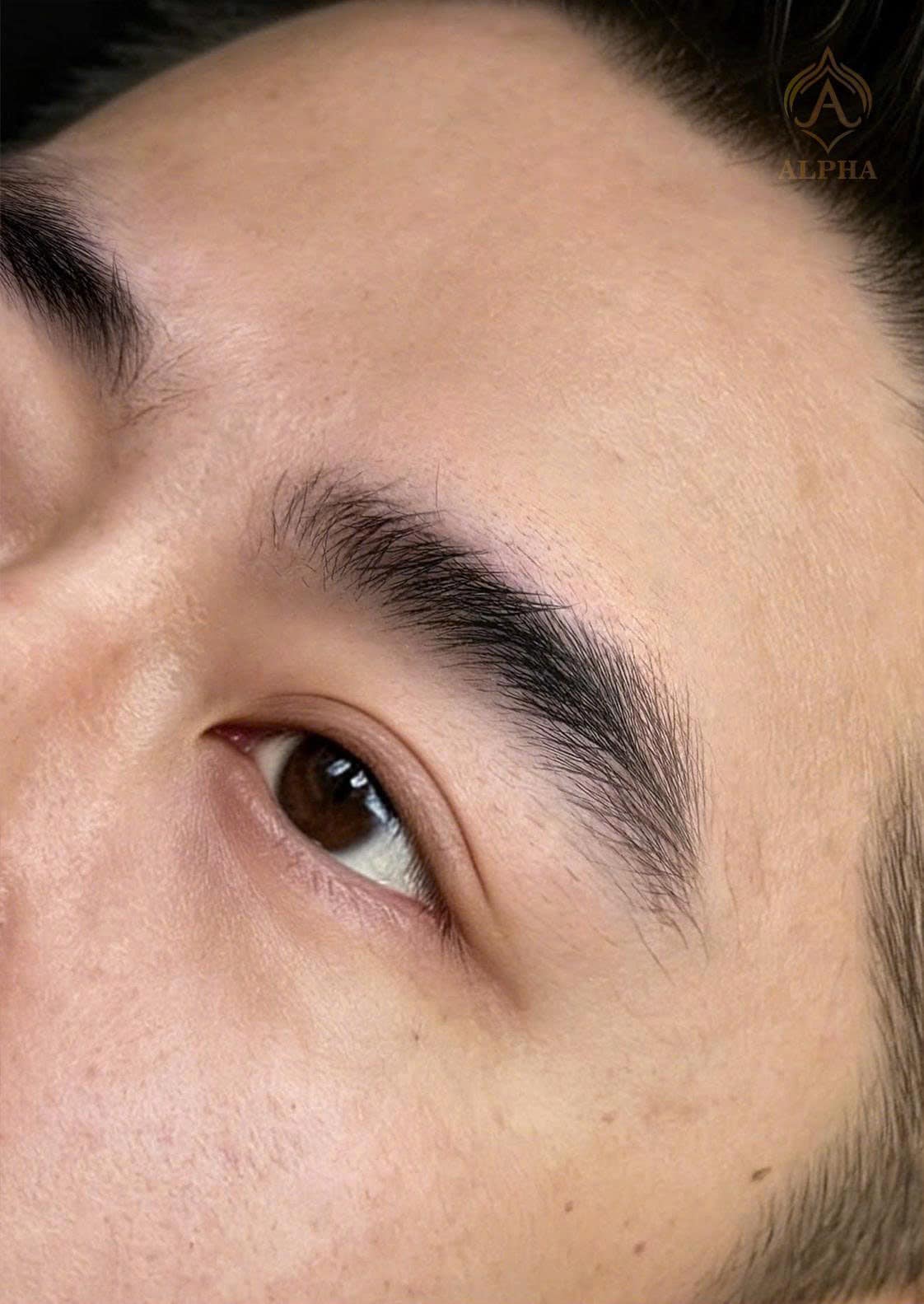 Chân mày nam siêu sợi, sắc nét tự nhiên
